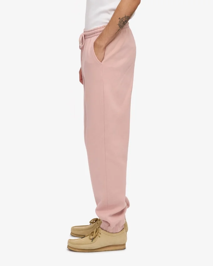 Pantalones de chándal de algodón orgánico - Rosa descolorido