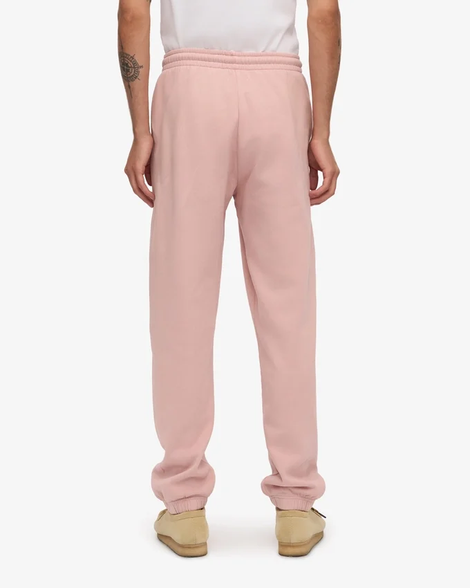 Pantalones de chándal de algodón orgánico - Rosa descolorido