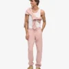 Pantalones de chándal de algodón orgánico - Rosa descolorido
