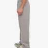 Pantalones de chándal de corte recto de algodón orgánico - Gris jaspeado