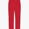 Pantalones de chándal de corte recto de algodón orgánico - Rojo escarlata