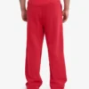 Pantalones de chándal de corte recto de algodón orgánico - Rojo escarlata