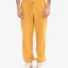 Pantalones de chándal holgados de algodón orgánico - Amarillo quemado