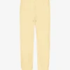 Pantalones de chándal holgados de algodón orgánico - Amarillo suave