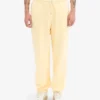 Pantalones de chándal holgados de algodón orgánico - Amarillo suave