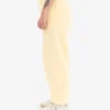 Pantalones de chándal holgados de algodón orgánico - Amarillo suave