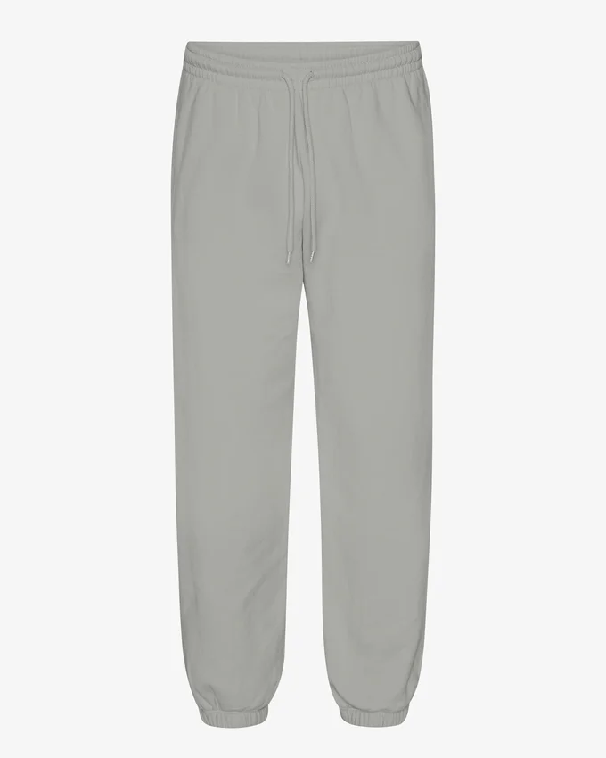Pantalones de chándal holgados de algodón orgánico - Azul acero