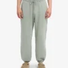 Pantalones de chándal holgados de algodón orgánico - Azul acero