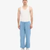 Pantalones de chándal holgados de algodón orgánico - Azul mar