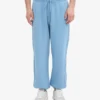 Pantalones de chándal holgados de algodón orgánico - Azul mar