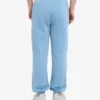 Pantalones de chándal holgados de algodón orgánico - Azul mar