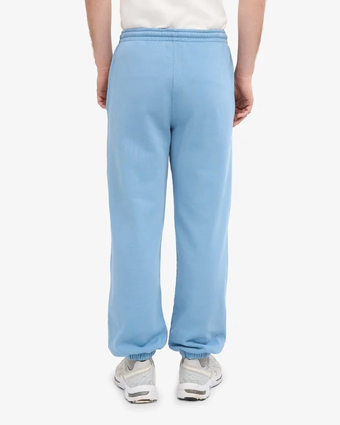 Pantalones de chándal holgados de algodón orgánico - Azul mar
