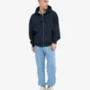 Pantalones de chándal holgados de algodón orgánico - Azul mar