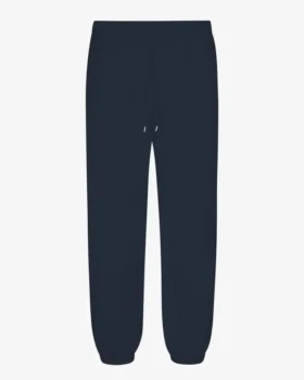 Pantalones de chándal holgados de algodón orgánico - Azul marino