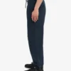 Pantalones de chándal holgados de algodón orgánico - Azul marino