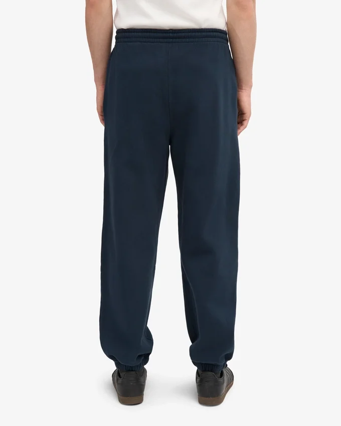 Pantalones de chándal holgados de algodón orgánico - Azul marino