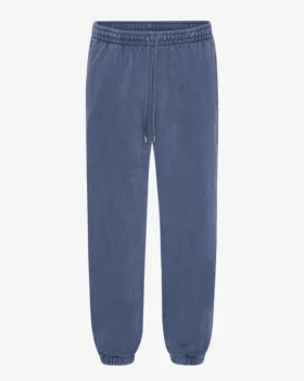 Pantalones de chándal holgados de algodón orgánico - Azul Neptuno