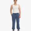 Pantalones de chándal holgados de algodón orgánico - Azul Neptuno
