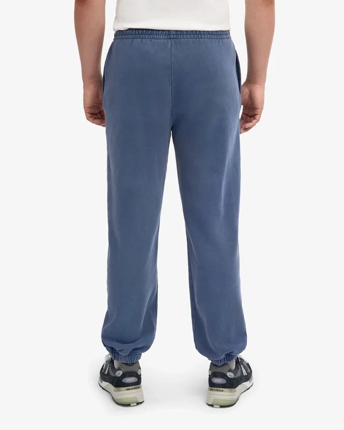 Pantalones de chándal holgados de algodón orgánico - Azul Neptuno
