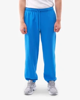 Pantalones de chándal holgados de algodón orgánico – Azul Pacífico