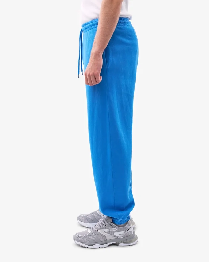 Pantalones de chándal holgados de algodón orgánico - Azul Pacífico