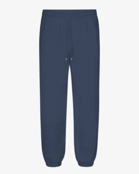 Pantalones de chándal holgados de algodón orgánico - Azul petróleo