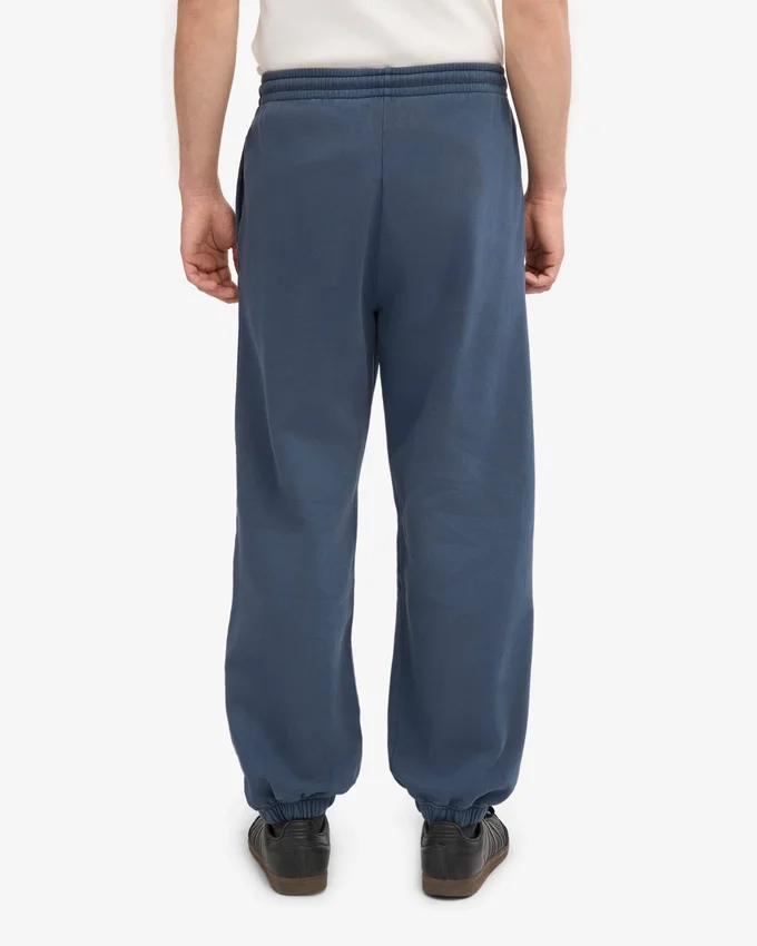 Pantalones de chándal holgados de algodón orgánico - Azul petróleo