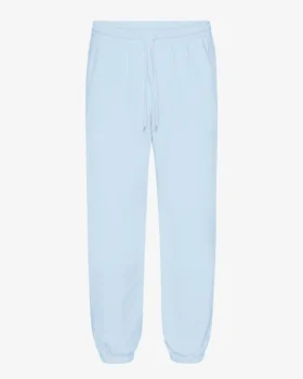Pantalones de chándal holgados de algodón orgánico - Azul polar