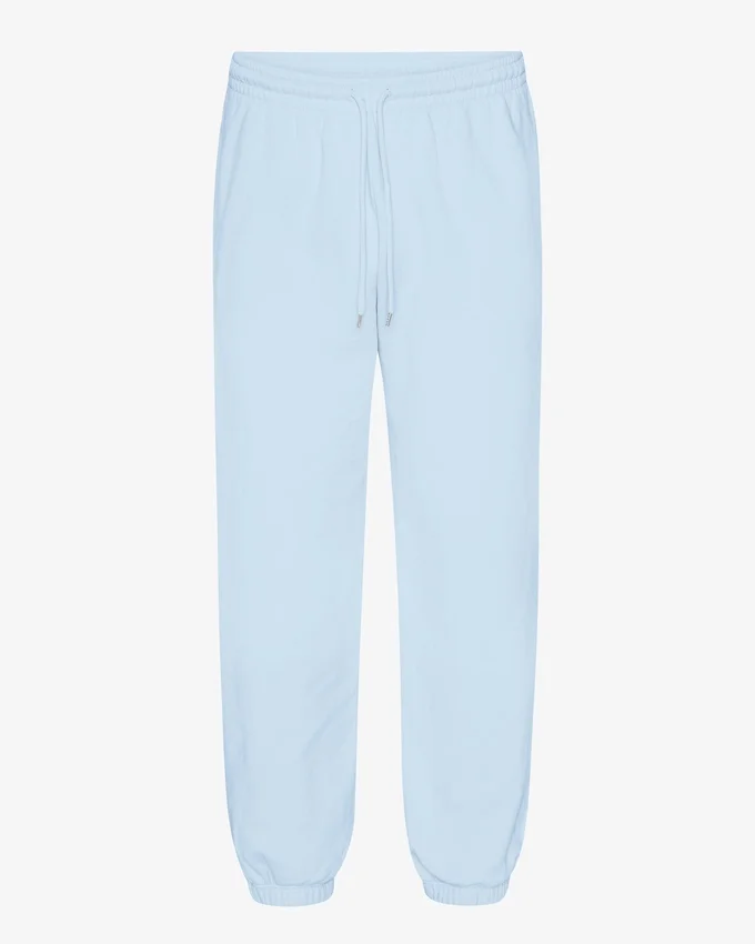 Pantalones de chándal holgados de algodón orgánico - Azul polar