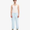 Pantalones de chándal holgados de algodón orgánico - Azul polar