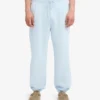 Pantalones de chándal holgados de algodón orgánico - Azul polar