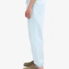 Pantalones de chándal holgados de algodón orgánico - Azul polar