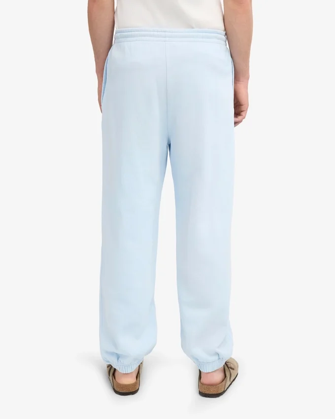 Pantalones de chándal holgados de algodón orgánico - Azul polar