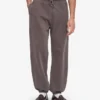 Pantalones de chándal holgados de algodón orgánico - Barro descolorido