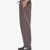 Pantalones de chándal holgados de algodón orgánico - Barro descolorido