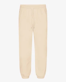 Pantalones de chándal holgados de algodón orgánico - Blanco marfil