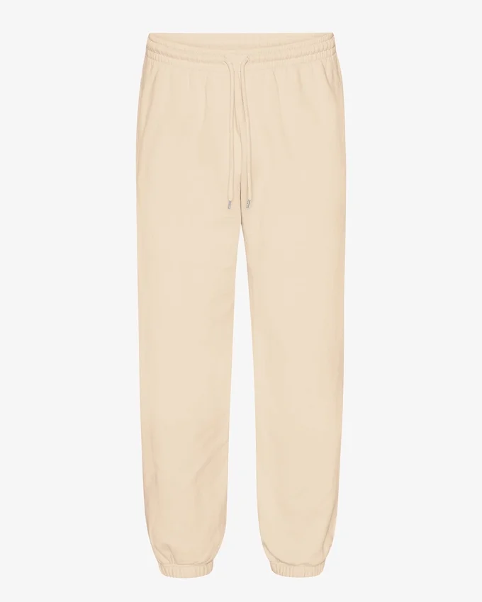 Pantalones de chándal holgados de algodón orgánico - Blanco marfil