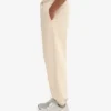 Pantalones de chándal holgados de algodón orgánico - Blanco marfil