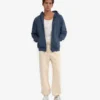 Pantalones de chándal holgados de algodón orgánico - Blanco marfil