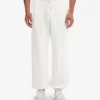 Pantalones de chándal holgados de algodón orgánico - Blanco óptico