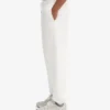 Pantalones de chándal holgados de algodón orgánico - Blanco óptico