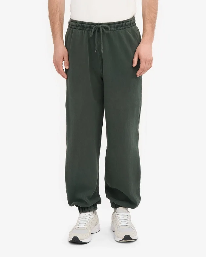 Pantalones de chándal holgados de algodón orgánico - Bosque de medianoche
