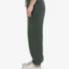 Pantalones de chándal holgados de algodón orgánico - Bosque de medianoche