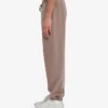 Pantalones de chándal holgados de algodón orgánico - Caqui descolorido