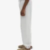 Pantalones de chándal holgados de algodón orgánico - Gris descolorido