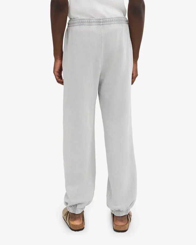 Pantalones de chándal holgados de algodón orgánico - Gris descolorido