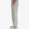 Pantalones de chándal holgados de algodón orgánico - Gris jaspeado