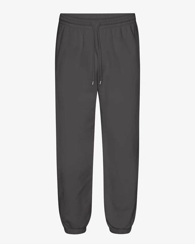 Pantalones de chándal holgados de algodón orgánico - Gris lava
