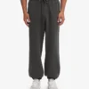 Pantalones de chándal holgados de algodón orgánico - Gris lava