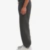 Pantalones de chándal holgados de algodón orgánico - Gris lava